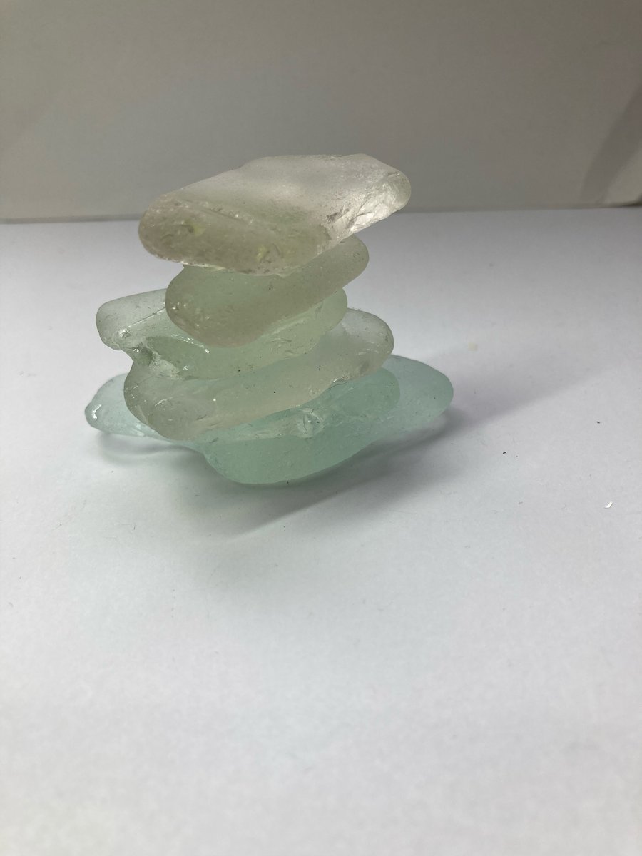 Seaglass ornamental paperweight