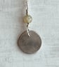 Botanical silver pendant with ivy design and tourmaline bead. - Image 6