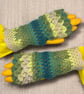 Crocheted Fingerless Dragon Scale Gloves - Image 7