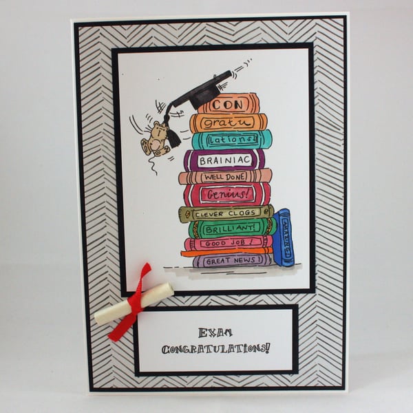 Handmade Exam Congratulations card