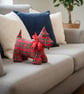 Tartan Scottie Dog cushion