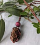 Macrame necklace with mookaite stone - Image 1