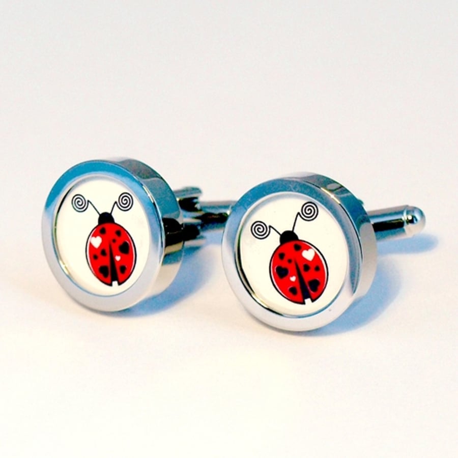 Ladybird Cufflinks for the Lovebug in Your Life 