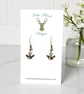 Charm Earrings - Silver Bee - Image 1