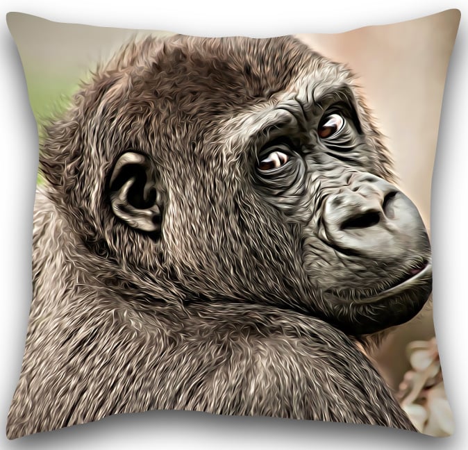 Chimpanzee Cushion Chimpanzee pillow