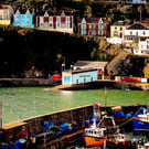 Print Mevagissey Harbour and Polkirk Hill, Cornwall Picture