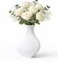 Modern Curved Decorative Vase – 3D Printed Flower Vase