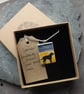 Handmade Ceramic black Labrador Retriever dog pendant - Image 6