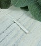 Silver Bar Necklace with Hammered Texture - Image 2