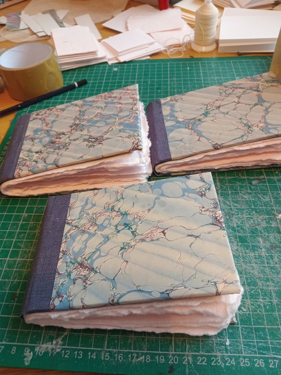 Imperfectly made cotton rag watercolour sketchbook printed marble cover seconds