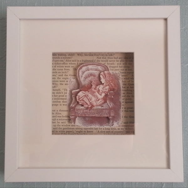 Alice in Wonderland - Alice and the kitten Wall Art