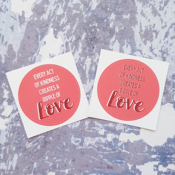 Kindness 38mm Round Sticker