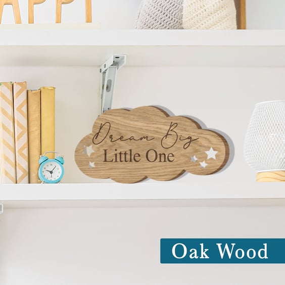 Dream Big Little One Wooden Plaque Nursery Baby Room New Born Baby Shower