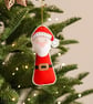 Embroidered Father Christmas Decoration
