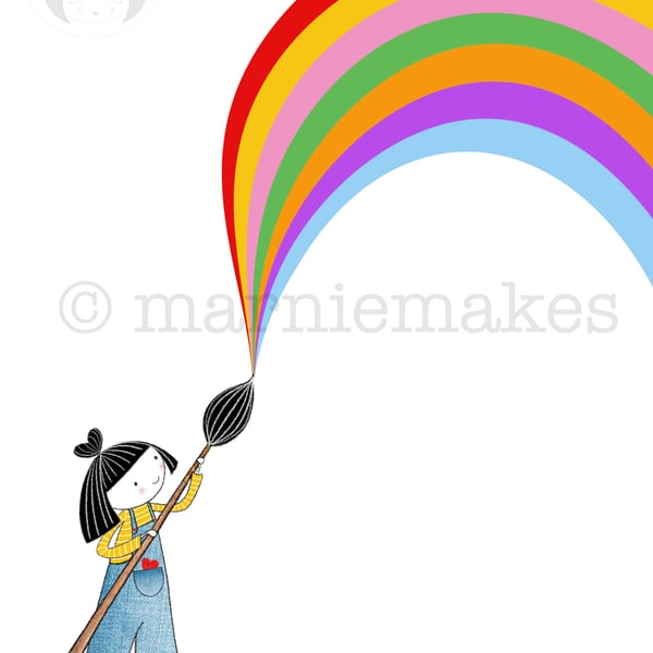 When In Doubt - Rainbow! A4 Giclee Print