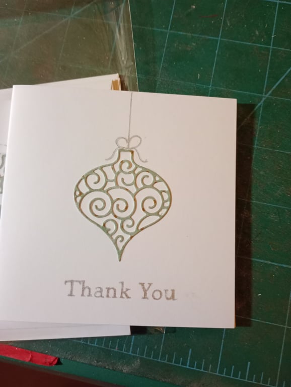 Pack of 5 Christmas thank you cards 