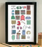 Knitting Alphabet Art Print - Image 2