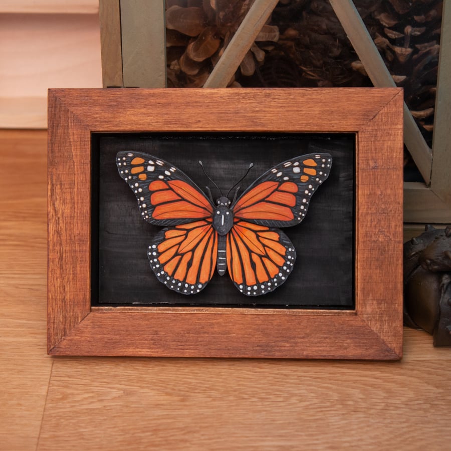 Monarch Butterfly - 3D  Wall Art