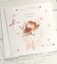 Ballerina Girls Birthday Card For Her Personalised Daughter Granddaughter etc - Image 2