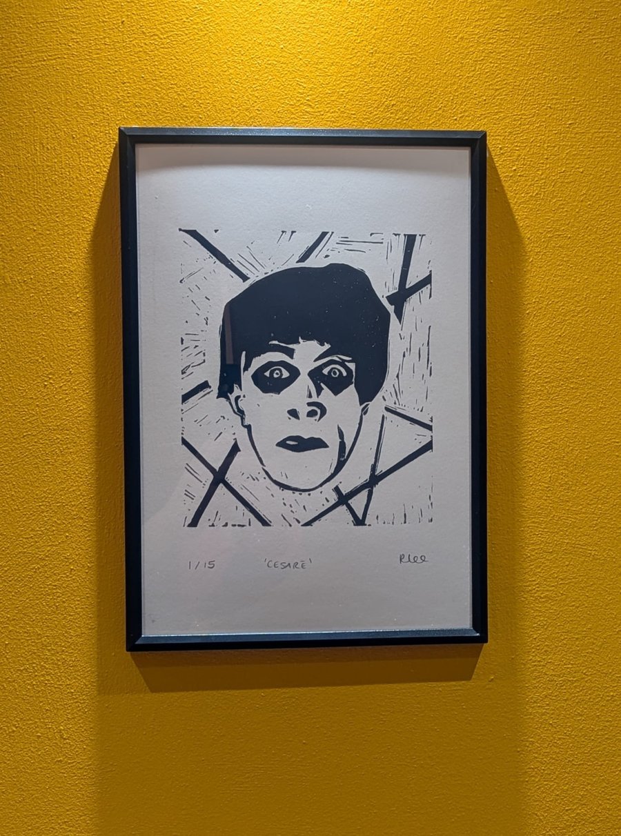 Cesare A4 Lino Print - The Cabinet of Dr Caligari