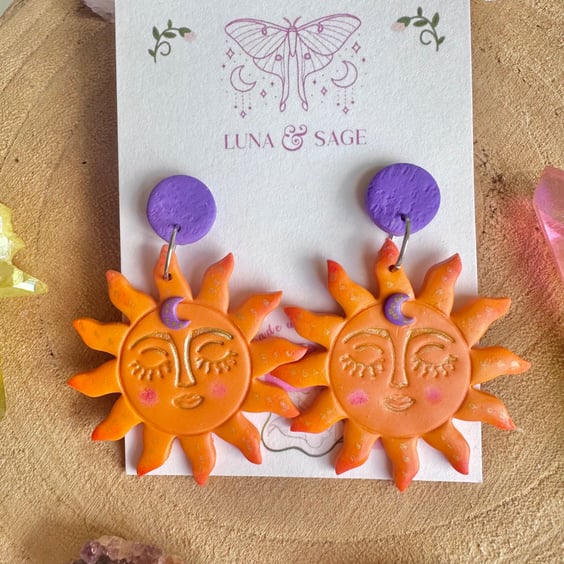 Sunshine Polymer Clay earrings