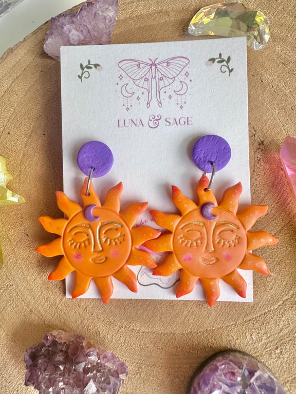 Sunshine Polymer Clay earrings