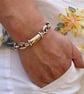 Silver Plated Link Bracelet, Chunky Boho Bracelet For Women - Image 4