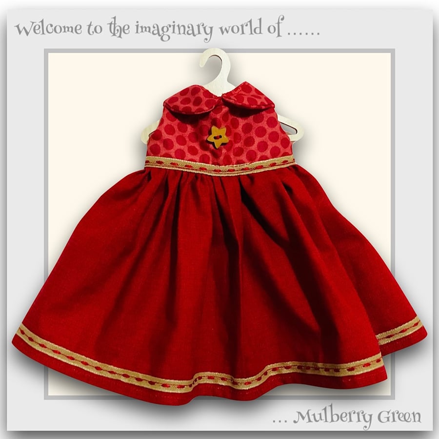 Spotted Bodice Christmas Dress 