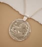 Otter Engraved Sterling Silver Coin Necklace - Image 9