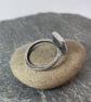 Silver and square brown sapphire ring U.K. size M - Image 7