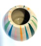 STRIPEY CERAMIC STONEWARE POT - Image 2