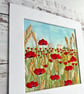 Poppy Fields Hand Embroidery Panel Only - Image 6