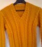Hand Knitted V Neck Cabled Child's Jumper, Birthday Gift, Children's Clothes - Image 1