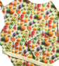 Handmade Children's Apron, Small Apron, Coloured Fruit Design 3-5 yrs-CAPR16 - Image 4