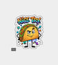 Funny Die Cut Vinyl Sticker - Cheeky Taco 