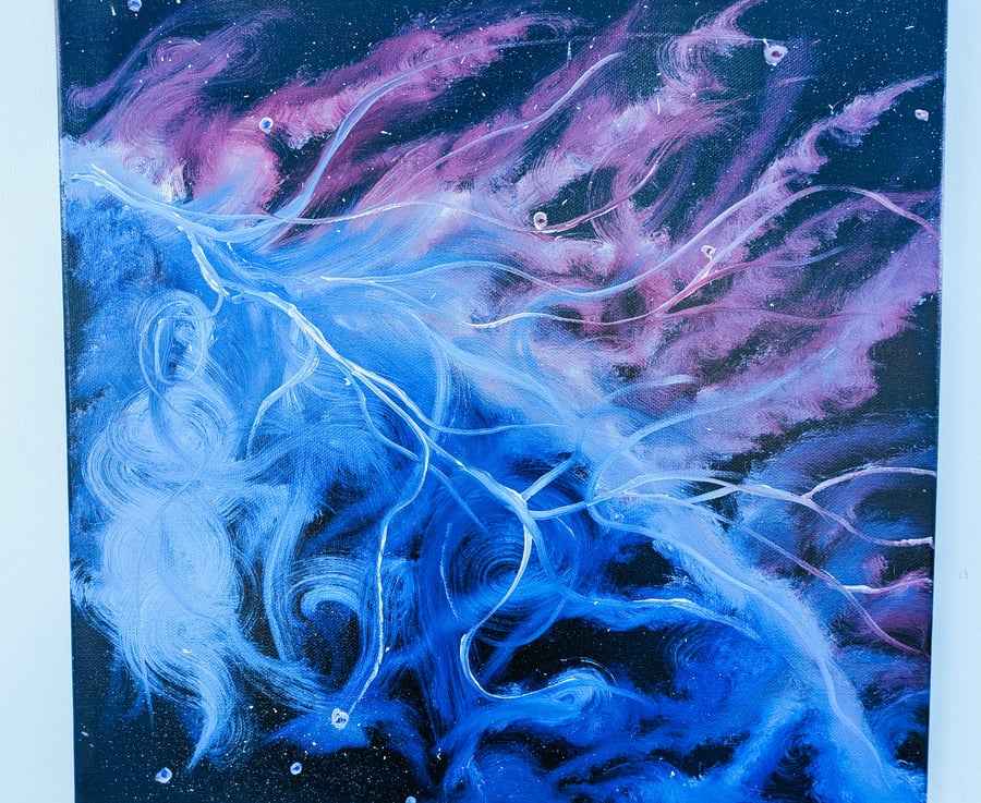 Original Nebula Oil Painting on Canvas