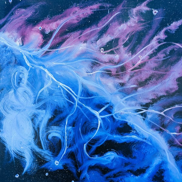 Original Nebula Oil Painting on Canvas