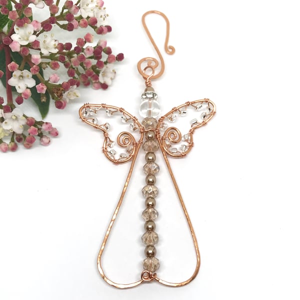 Copper Angel, Guardian Angel, Hanging Decoration