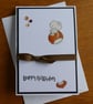 Birthday Card - Mouse on a Conker  - Image 8