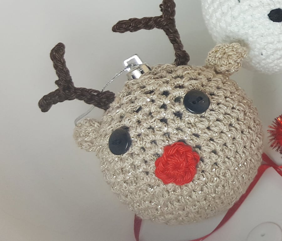 Reindeer Bauble Decoration