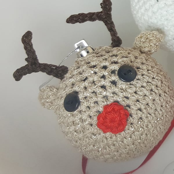 Reindeer Bauble Decoration