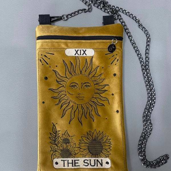 Embroidered Tarot inspired - The Sun  - Velour