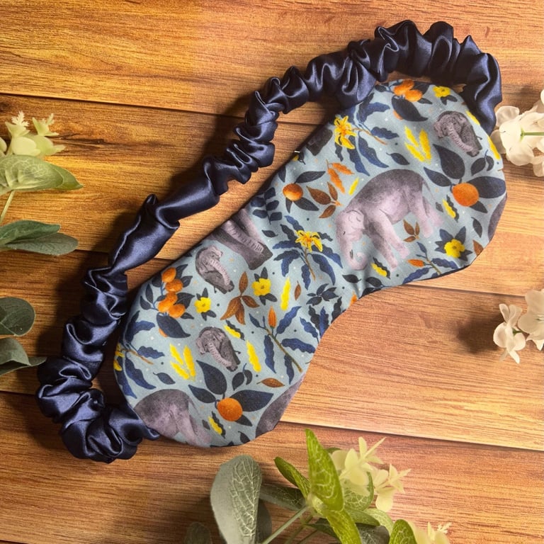 Asian Elephant Sleepmask Eyemask for sleeping, cosy night in gift idea, dark nig