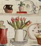 Teatime original gouache painting  - Image 3