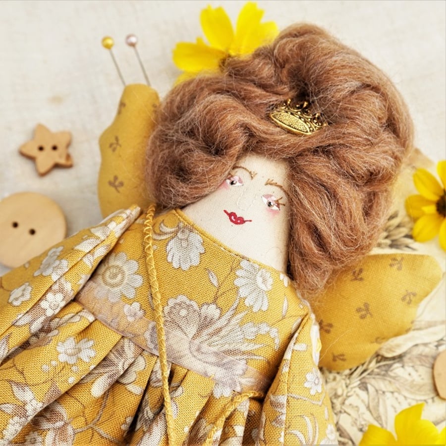 Lutea, A Tiny Fairy God Mother Doll