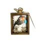 Birthstone Personalised Keepsake Gift in Wooden Box. Robin Textile Art - Image 8