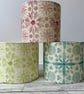 Hand Printed Linen Lampshade in Chartreuse Green - Image 4
