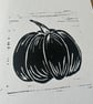 'Little Pumpkin' A5 Original Lino Print - Image 3