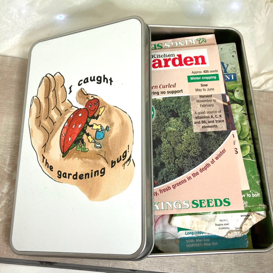 Gardening Bug Storage Tin