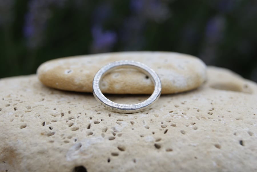 Chunky Sterling Silver Handmade Unique Ring